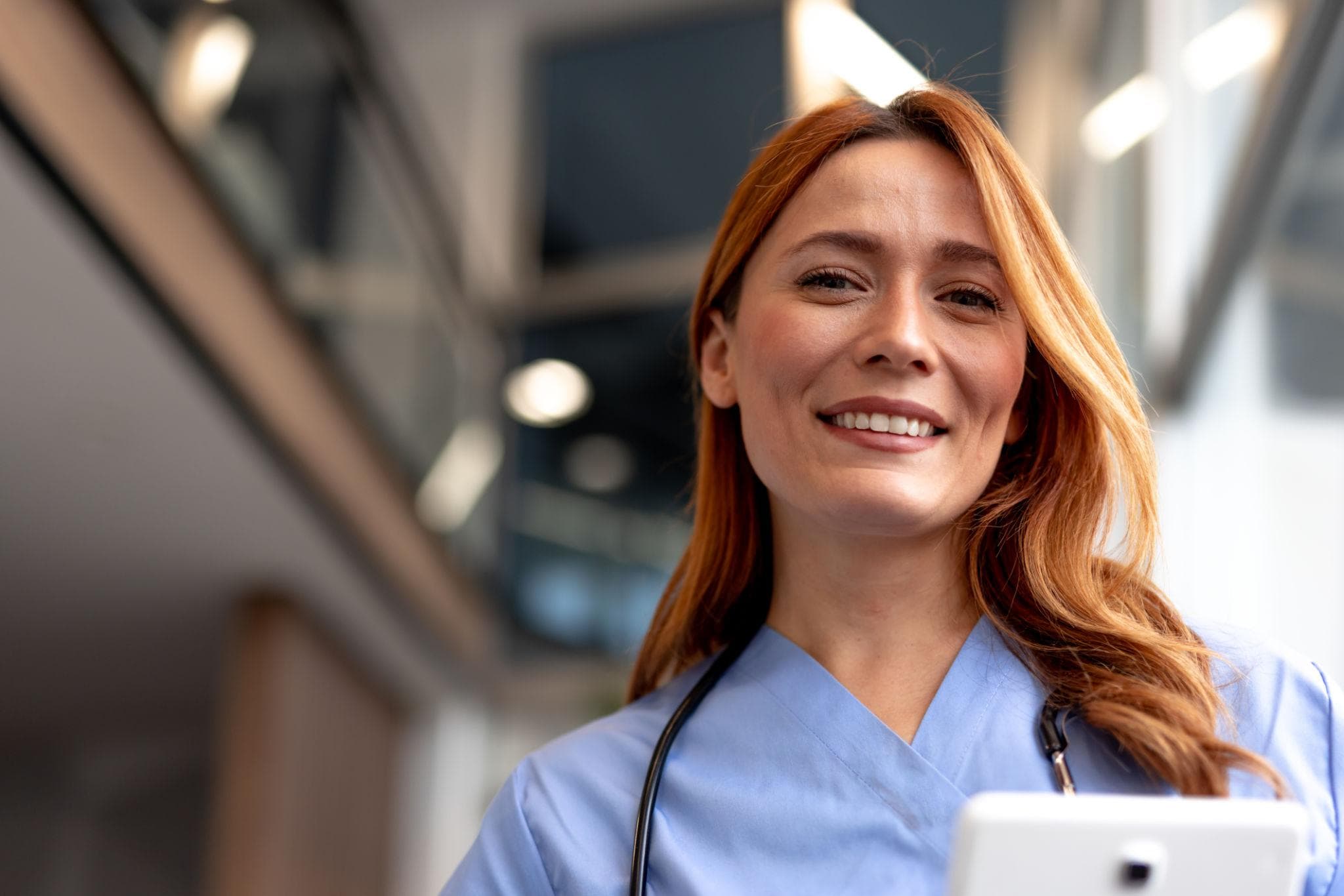 Healthcare professional sharing insights